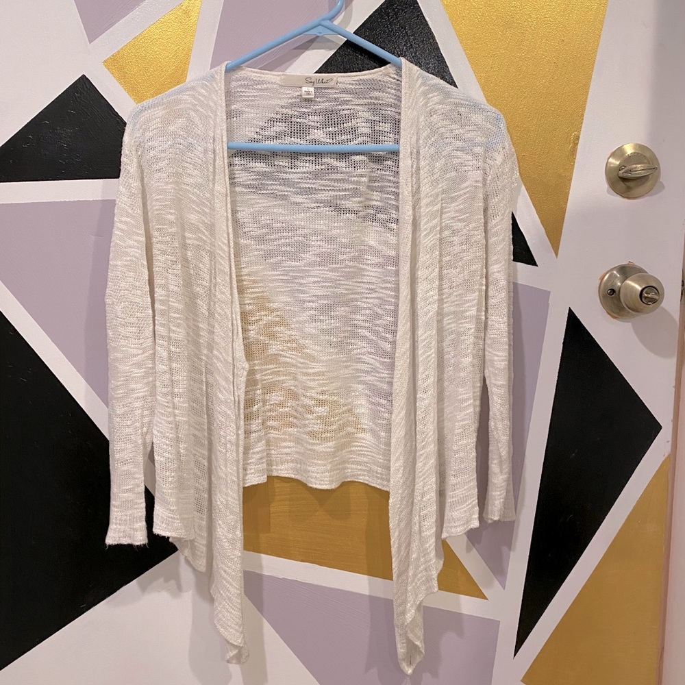 White Cardigan
